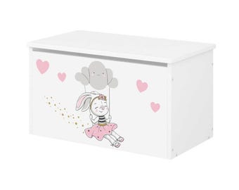 Scatola per giocattoli in legno, scatola portaoggetti, scatola per giocattoli per bambine, scatola per giocattoli per la cameretta dei bambini, mobili per bambini, scatola per giocattoli per la cameretta dei bambini