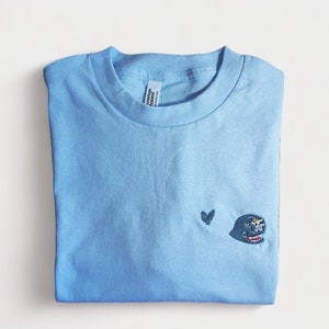 Anime Whale | Embroidered T-shirt | Anime Embroidery | Anime Embroidered Tshirt | Anime Tshirt |
