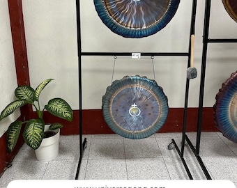 Double Stand for 24" - 28" UG Gongs (equivalent to 22-25'' for other gongs) - version with wheels - SIZE S