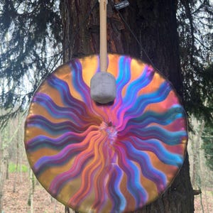 BEGINNER GONG SET:  Aura Gong 50cm/20'' + strike Mallet + gong Bag - Perfect for Starting Your Sound Journey