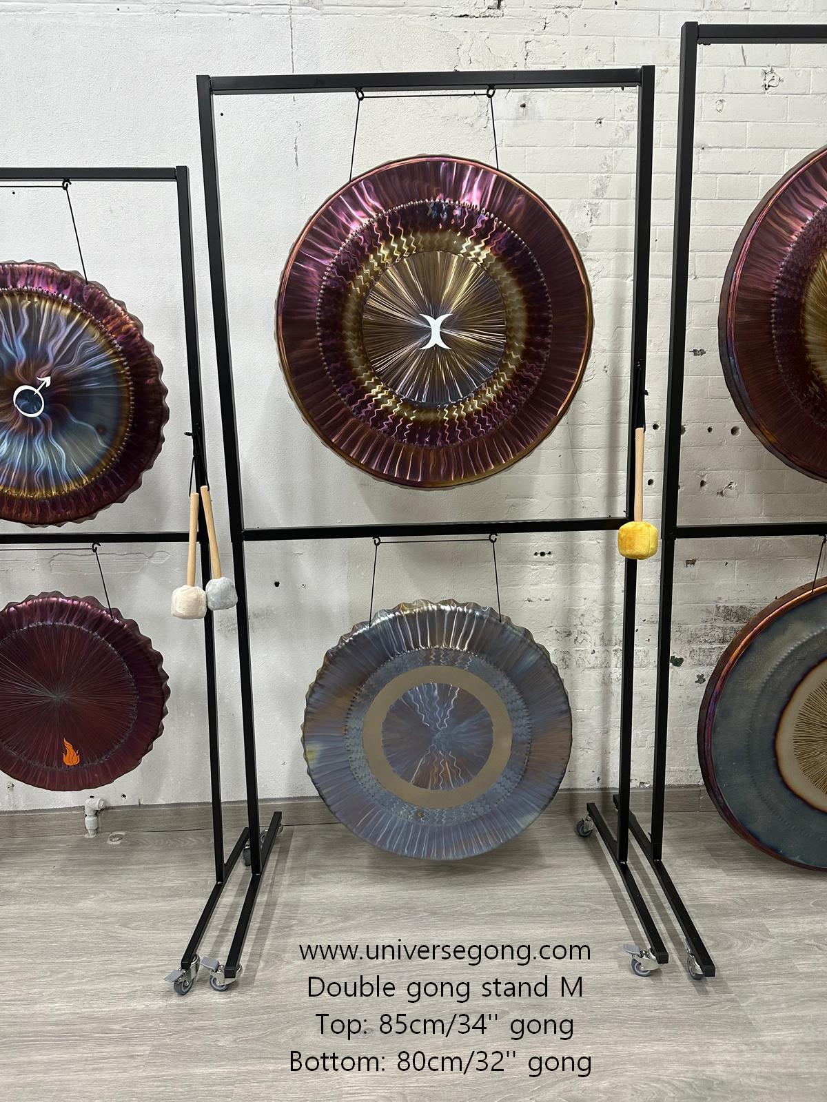 Double Stand for 32" - 34" Gongs (without wheels) - Easy to assemble - SIZE M