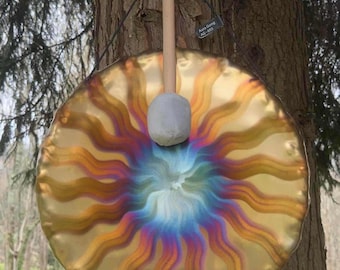 AURA_ Handheld Gong + mallet included! (AG-655)