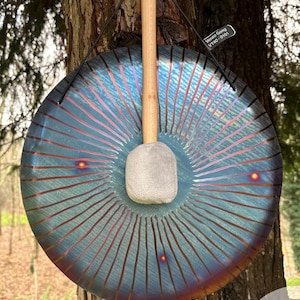 VENTO = Wind Gong 40cm/16'' + free Mallet _ Meditation Instrument – Handcrafted Gong – Deep Relaxation