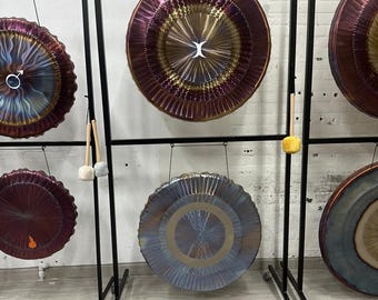 Double Stand for 32" - 34" UG Gongs (equivalent to 30'' for other gongs) - version with wheels - SIZE M