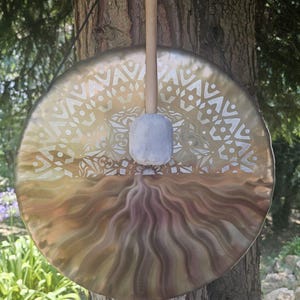 Beautiful MANDALA Gong 50cm / 20&#39;&#39; (MAG-012) + MALLET