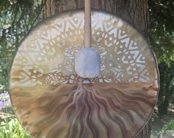 Beautiful MANDALA Gong 50cm / 20'' (MAG-012) + MALLET