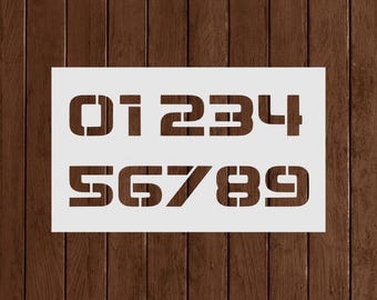 Numbers Stencil, Reusable Numbers Stencil, Art Stencil, DIY Craft Stencil, Large Numbers Stencil, Numbers Wall Stencil