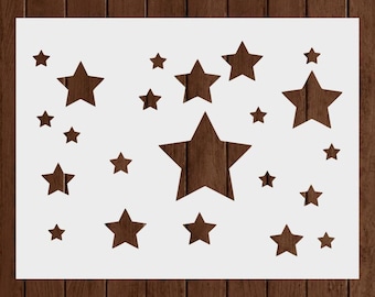 Star Stencil - Reusable Star Stencil - Art Stencil - DIY Craft Stencil - Painting Stencil - Reusable Large Star Stencil - Wall Stencil