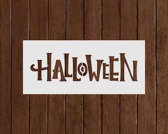 Halloween Stencil - Reusable Halloween Stencil - Art Stencil - DIY Craft Stencil - Painting Stencil Large Halloween Stencil, Wall Stencil