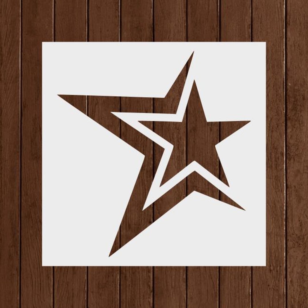 Star Stencil, Reusable Star Stencil, Art Stencil - DIY Craft Stencil ...