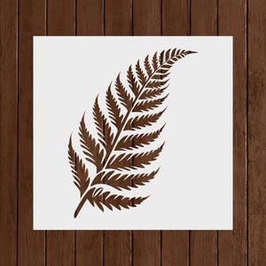 Curved Fern Leaf Stencil – Detailed Botanical Plant Template for Painting, Laser Cutting, Nature Wall Art, DIY Crafts & Boho Home Decor