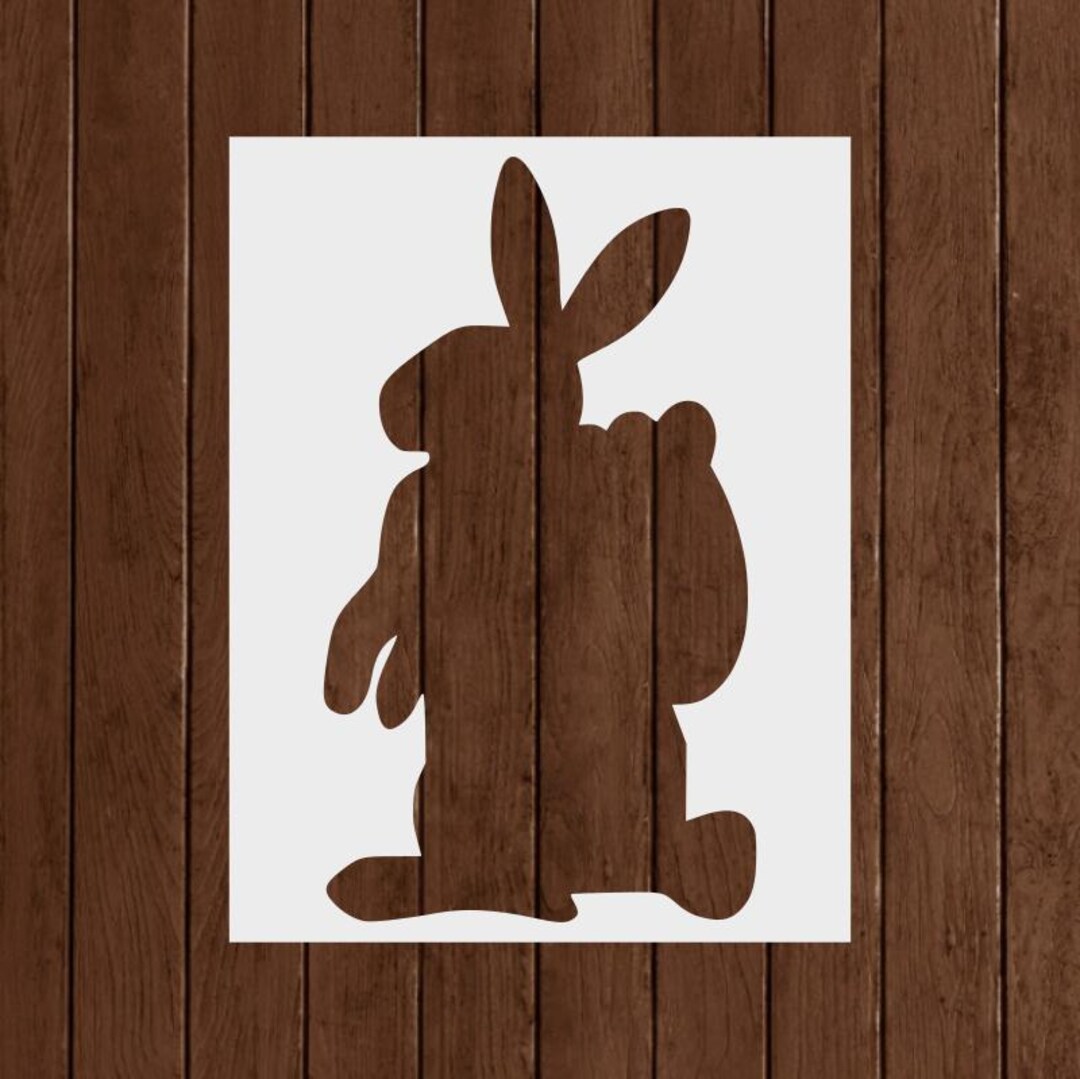 Rabbit Stencil - Reusable Rabbit Stencil - Art Stencil - DIY Craft ...