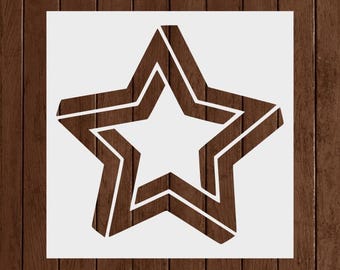 Star Stencil - Reusable Star Stencil - Art Stencil - DIY Craft Stencil - Painting Stencil - Reusable Large Star Stencil - Wall Stencil