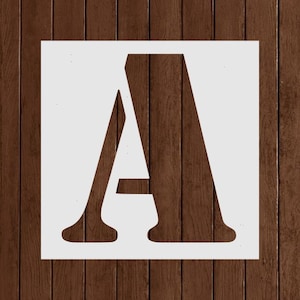 Letter A Stencil | Bold Uppercase Alphabet Stencil for Crafts, Walls, DIY Signs, Personalized Projects, Reusable Mylar Cutout