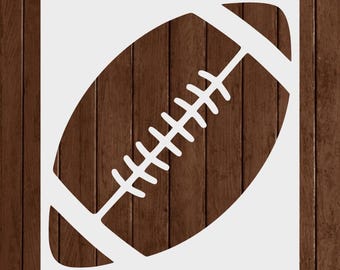 Football Stencil, Reusable Football Stencil, DIY Craft Stencil, Large Football Stencil, Football Wall Stencil, Art Stencils