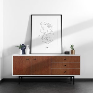 Lashes Fine Line Wall Art Download