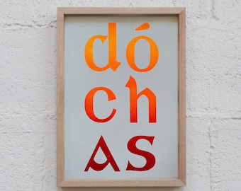 Dóchas Letterpress Print