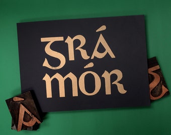 Grá Mór Letterpress Print