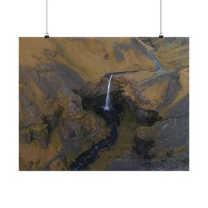 Iceland Waterfall | Aerial Iceland Print