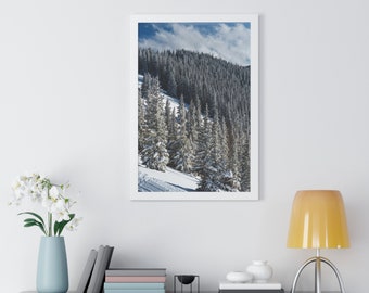 Aspen Colorado | Skiing Mountain Landscape Framed Print