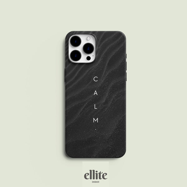 MINIMAL Black Phone Case | Phone Case for iPhone 14,iPhone 13, iPhone 12, iPhone 11, iPhone XR, More Models |  Minimalist and Plain