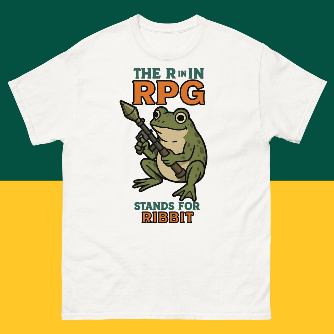The R in RPG Stand for Ribbit Funny Frog Meme T Shirt - Etsy
