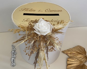 Money box personalized | Wedding | Engagement | Henna evening | Sunday | Nisan | Söz | Dügün | Guests | Box with name | Taki Kutusu