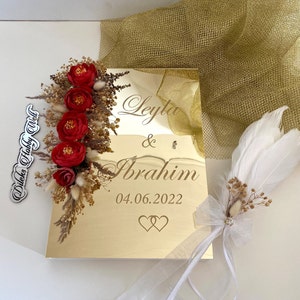 Guestbook Personalized | Ani Defteri | Nisan | Söz | Dügün | Baptism | Guests | Souvenirs | Registry Office | Engagement | Nikah | Wedding
