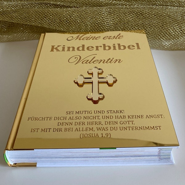 Kinderbibel | Personalisiert | Taufgeschenk | Konfirmation | Kommunion | Geburtstagsgeschenk | Kirche | Religion | Zur Geburt | Geschenk