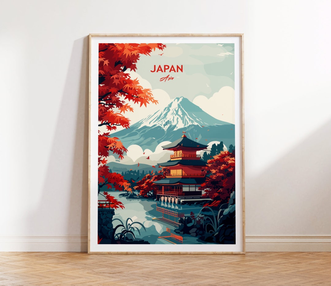 Japan Travel Print Wall Art Japan Wall Hanging Home Décor Japan Gift