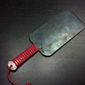 Chamfered Steel Spanking Paddle