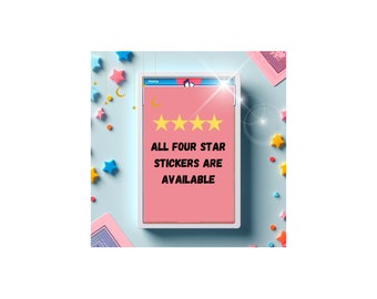 4 Star Stickers - MPGO! , Swift Deal (Read Description)