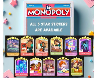 Pegatinas de 5 estrellas - Monopoly GO! , Oferta rápida (Leer descripción)