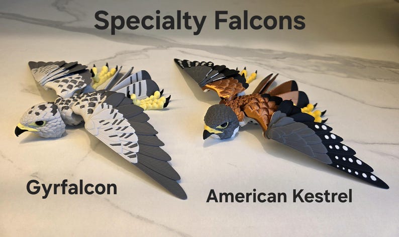 Pocket Peregrine Falcon Fidget Toy Decoration image 4
