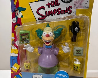 Playmates 2000 The Simpsons Krusty The Clown Figure World of Springfield