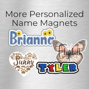 Custom Name Magnet: Personalized Kids/Pet Locker Decor