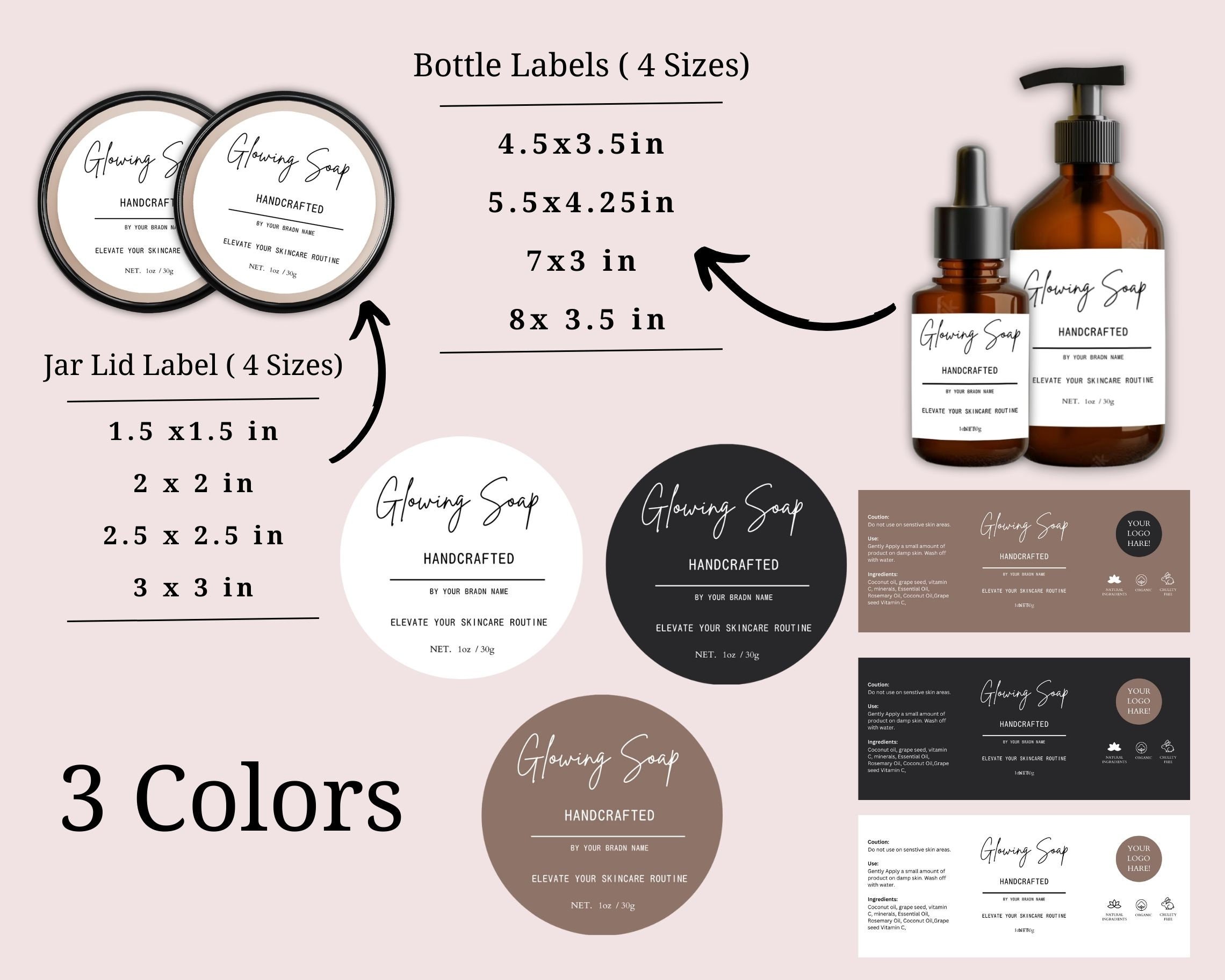 Editable Cosmetic Label Templates Custom Body Product Label Editable Cosmetic Label Templates Custom Body Product Label