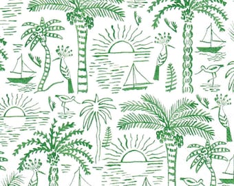 Tropical Palm Tree Paper Napkins: Coastal Decoupage Supply (Set of 2, not a pack)