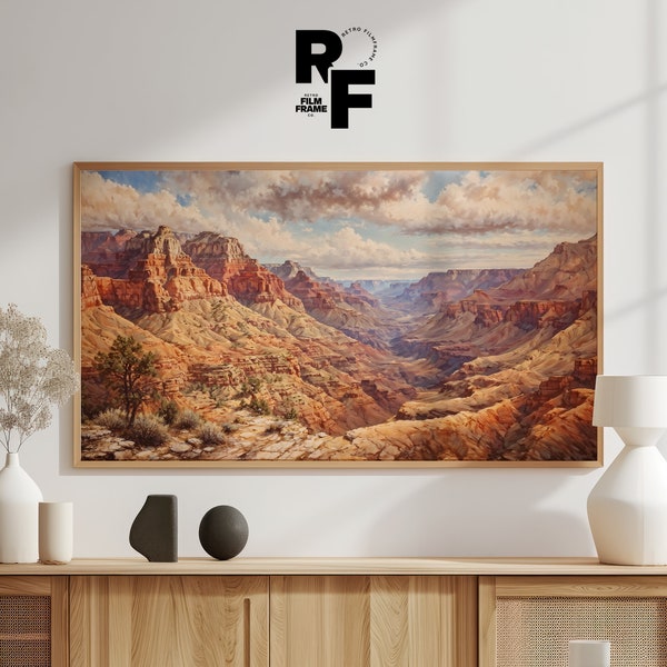 Grand Canyon Arizona desert art southwest painting I Samsung frame tv artwork Samsung television art frame tv pictures Wild West landscape