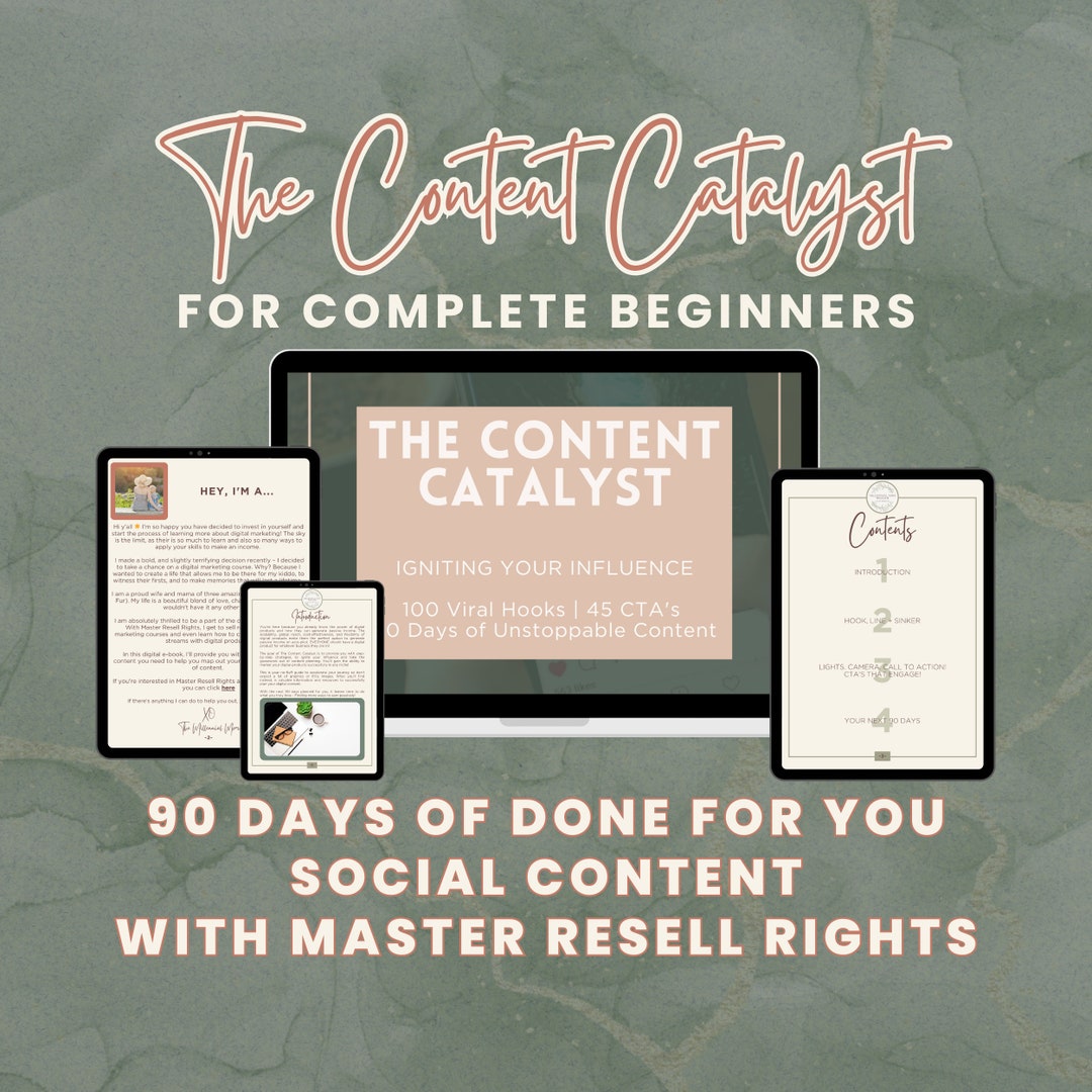 Social Media Content Catalyst | Kickstart Your First 90 Days, Master ...