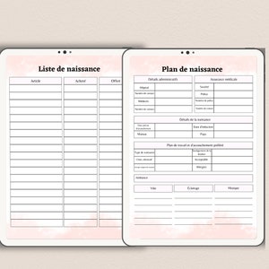 Attente Heureuse: Votre Planner de Grossesse Numérique Complet - Guías trimestrales, modelos de plan de nacimiento y más. pdf