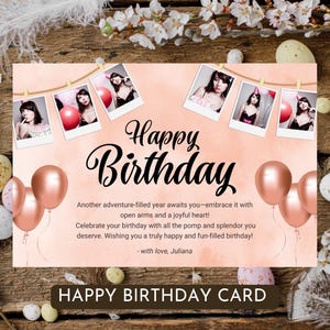 Alles Gute zum Geburtstag Karte für Freund | Bearbeitbare und druckbare Grußkarte, digitaler Download für Bestie oder engen Freund