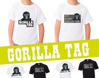 GORILLA TAG T-shirt I VR game inspired design Top I Kids & Adult sizes