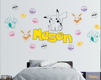 Pocket Monsters Wall Sticker Wall Art Decal Mural