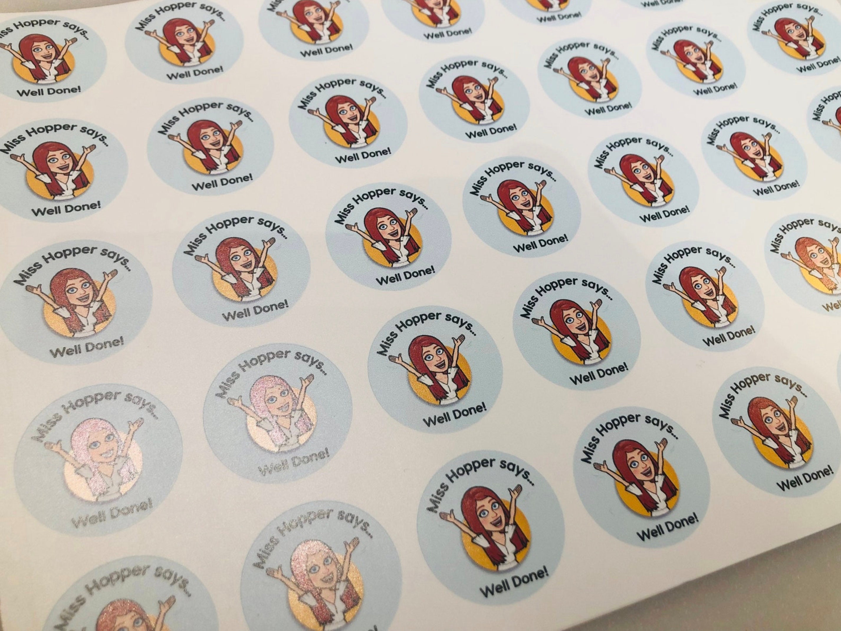 Custom Bitmoji Variety Stickers A4 Sheet | Teacher Stickers, Nurse ...