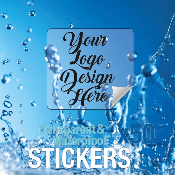 Custom Print Transparent Sticker - Etsy