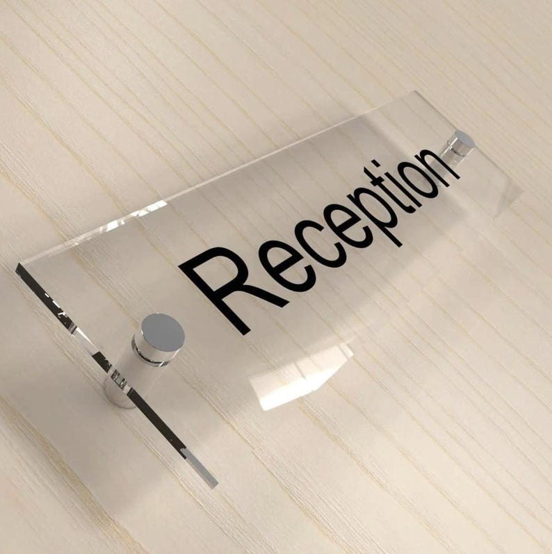 Reception Office Salon Door Plaque | Directional Sign |house and Office ...