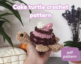 Haakpatroon taartschildpad | beginnerspatroon | dessertschildpad | schattige amigurumi