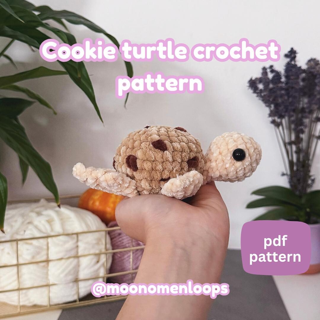 Cookie Turtle Crochet Pattern | Cute Amigurumi Turtle | Sweet Dessert ...