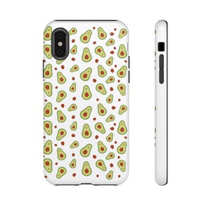 Cute Avocado Phone Case, Tough Cases for Avocado Lovers, Fun Phone Accessory, Unique Gift for Foodie, Quirky Protection
